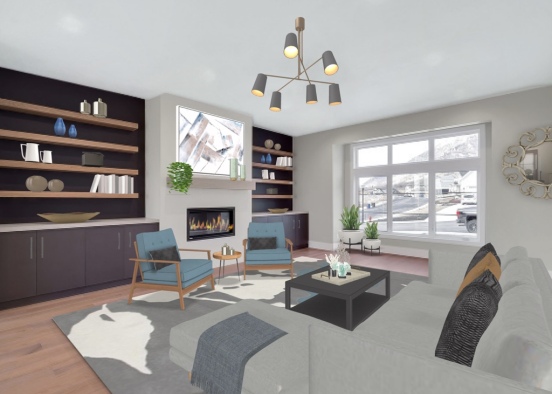 Cozy Living Room! Design Rendering