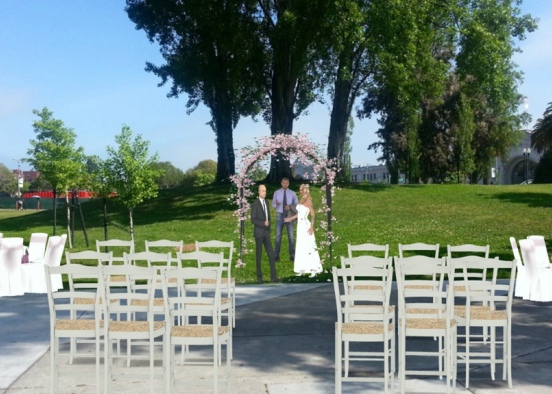 outdoor wedding Design Rendering