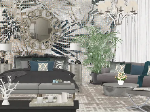 Modern Victorian style bedroom 