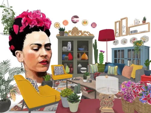 Frida Kahlo living