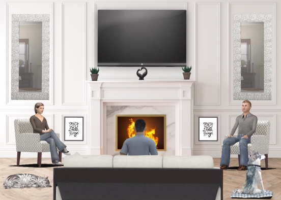 Living room are the best room Design Rendering