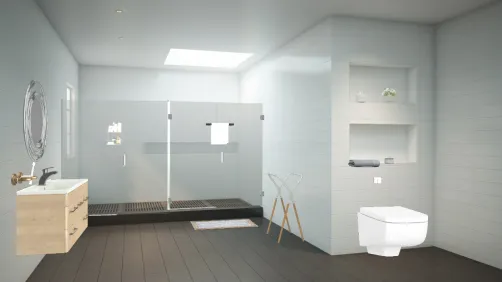 Baño minimalista