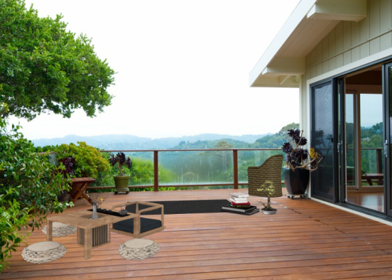 Zen Balcony Design Rendering