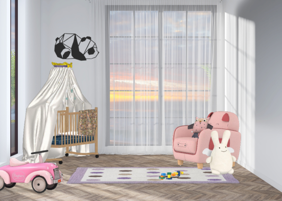 Baby bedroom Design Rendering