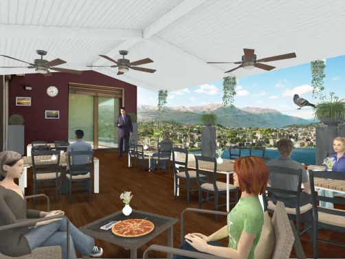 outdoor restaurant 
