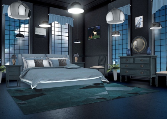 blue room comfort Design Rendering