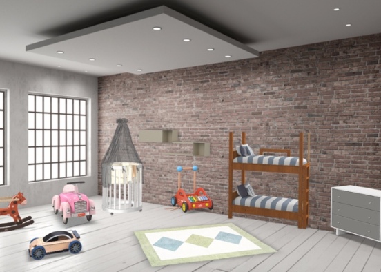 chambre pour enfants 👶  Design Rendering