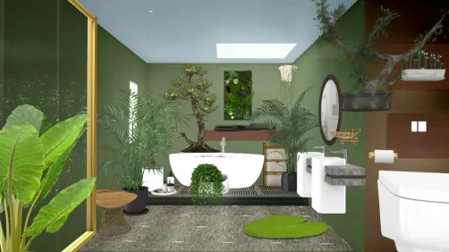Jungle bathroom