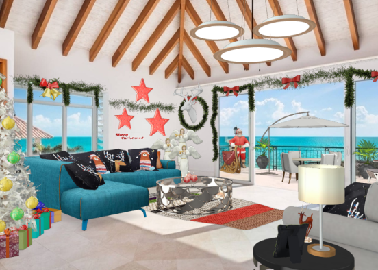 Christmas At The Beach. 🌊🎄☃️🎅🌊 Design Rendering