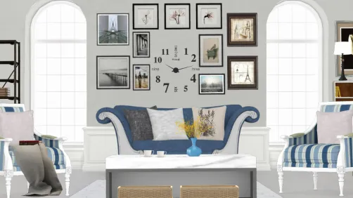 Sofa And Art Wall