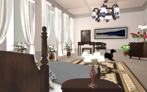 Boring brow  bedroom