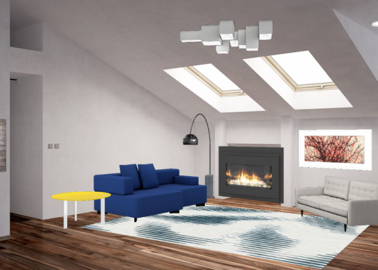 chill living room Design Rendering
