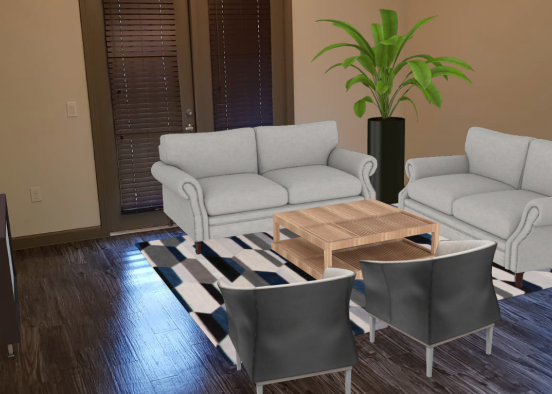 Living room test Design Rendering