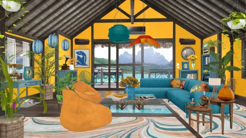 Tropical Modern Living Room I