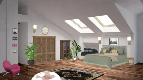 Schlafzimmer dachboden