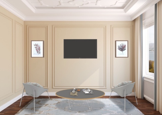 ♢ a minimalistic lounge  ♢ Design Rendering