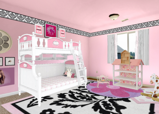 Super pink room Design Rendering