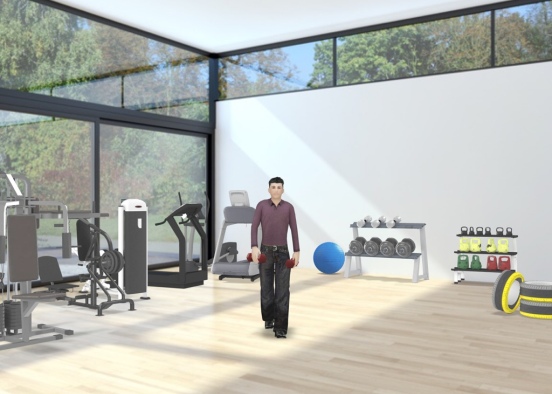 Salle de Fitness 💪🏾🦾👍🏾 Design Rendering