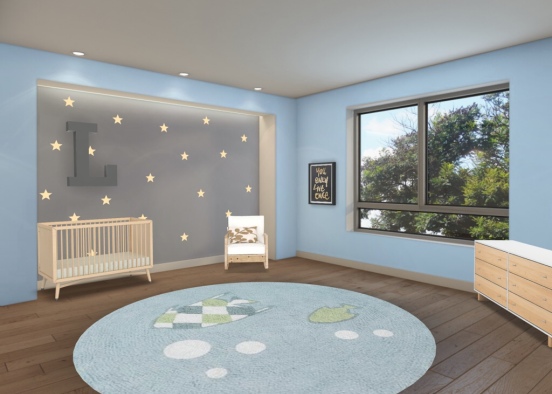 baby boy room #2 Design Rendering