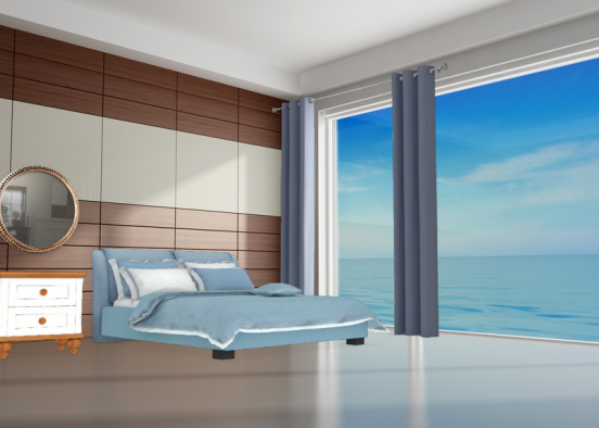 Hotel bedroom Design Rendering