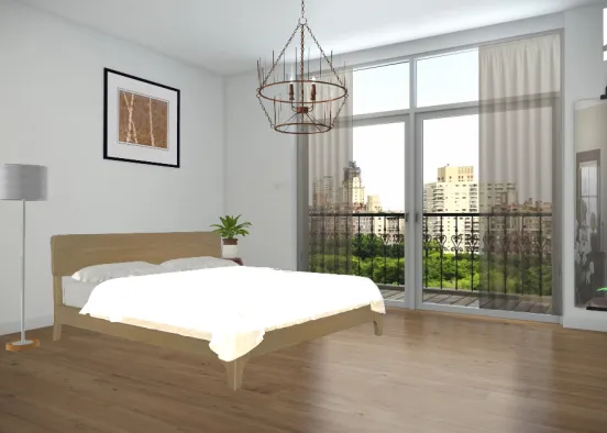 Apartment bedroom Design Rendering