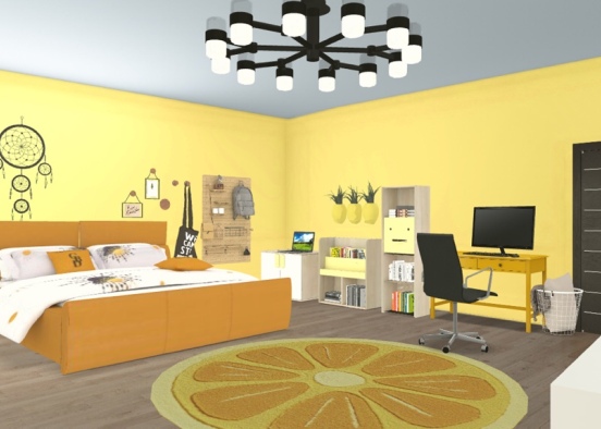 Yellow room 🐝 Design Rendering