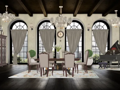 French style formal dining room