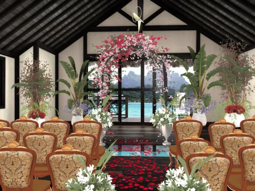 Hawaiian style wedding in June