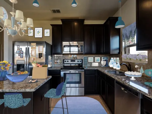 Classic Blue Kitchen in Southern California