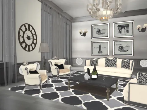 Sitting room black and white