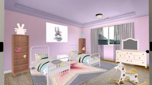 Twin Girls Bedroom