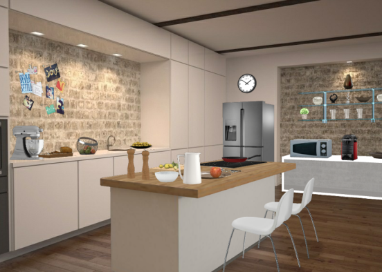 First kitchen  Design Rendering