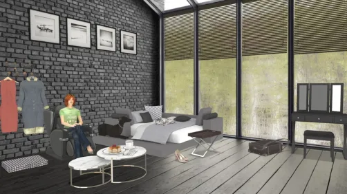 rich woman bedroom 