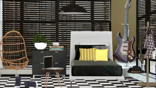 Young industrial room 