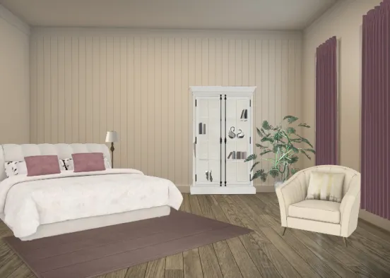 French Bedroom Design Rendering