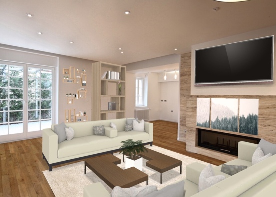 Sarah’s living room  Design Rendering