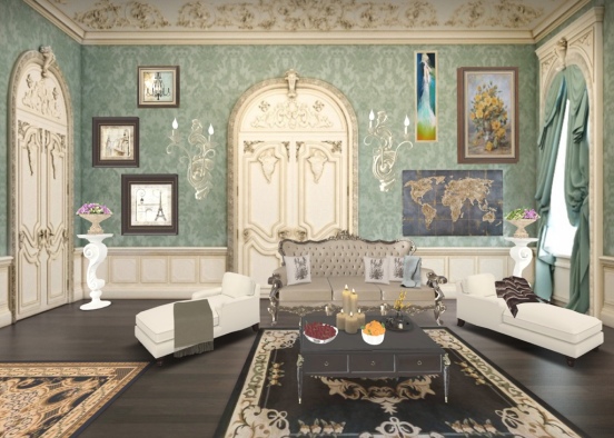 french room Design Rendering
