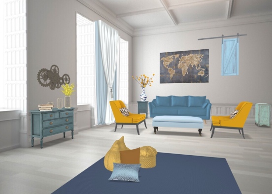 blue n yellow 💙💛 Design Rendering