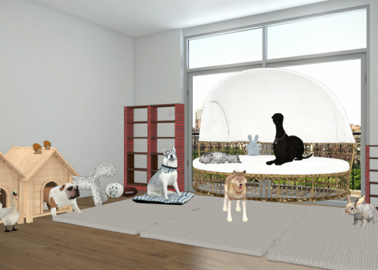 Dream pet room  Design Rendering