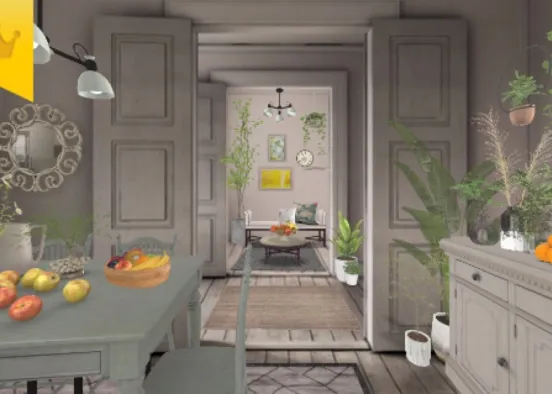 Plants and fruits at grandma's house Design Rendering