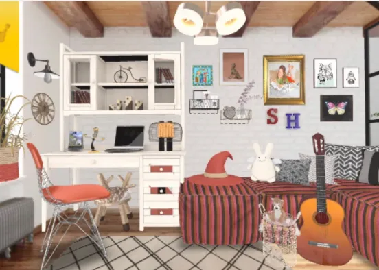 my funky bedroom 🥰💝 Design Rendering