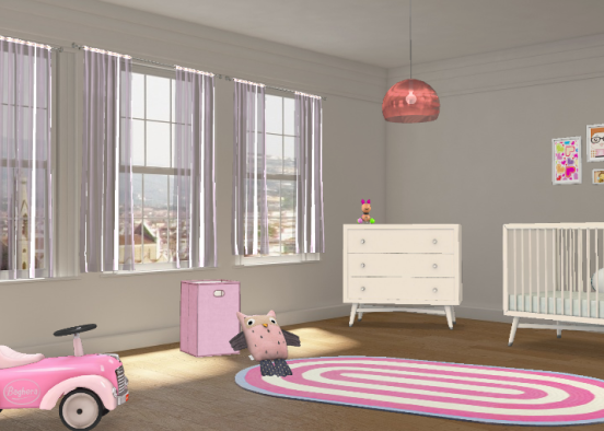 Decoración de dormitorio nena Design Rendering