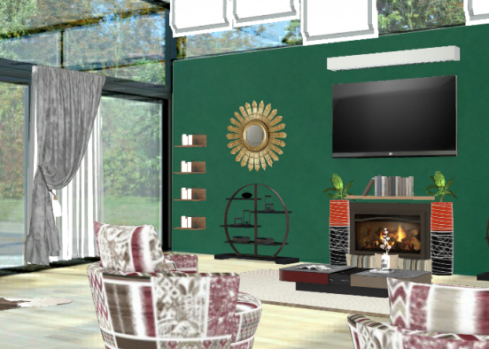 Wohnzimmer #livingroom #freetime #relax #modern #colorfull Design Rendering