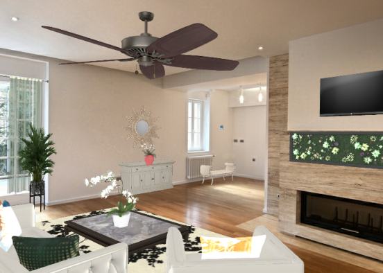 Beautiful relaxing living room  Design Rendering