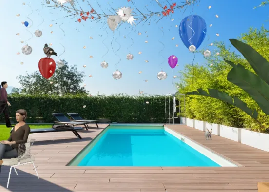 A Party in the Backyard Design Rendering