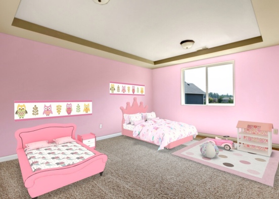 a little girls room Design Rendering