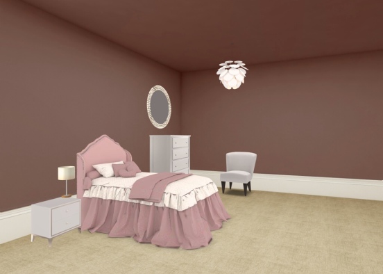 here’s a teen bedroom I hope you like it!!! 💕 Design Rendering