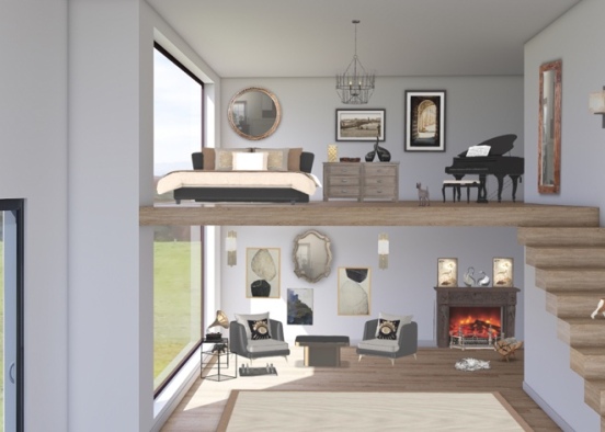 comfy loft !  Design Rendering