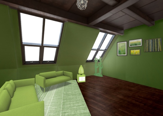 all green room Design Rendering