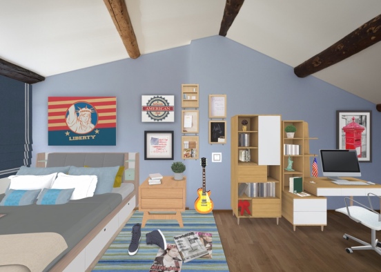 teen room 👾 Design Rendering